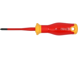 Wkrętak izolowany krzyżowy YATO ph1x80mm extra slim do śrub do 1000V YT-282651