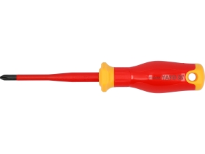 Wkrętak izolowany YATO extra slim ph2x100mm krzyżakowy do elektryki YT-282652