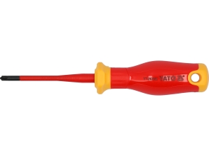 Wkrętak izolowany YATO slim sl/pz1x80mm płasko krzyżowy stal s2 YT-282662