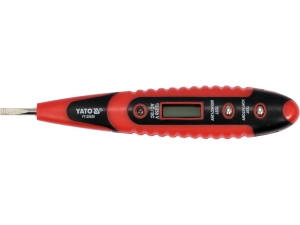 Wskaźnik napięcia elektryczny YATO próbnik 12-220V bezdotykowy lcd YT-28630