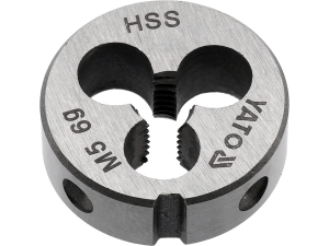 Narzynka HSS YATO M5x0 8mm metryczna do gwintów zewnętrznych YT-2962