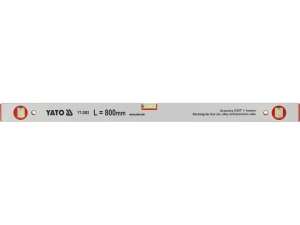 Poziomica aluminiowa YATO 80cm 3 libelki profil odporny na wstrząsy YT-3003