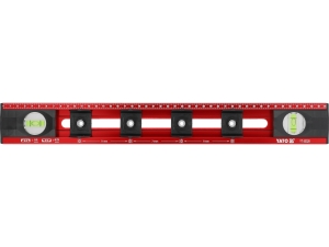 Poziomnica dla elektryków YATO aluminiowa 450mm 2 libelle 2 suwaki YT-30328
