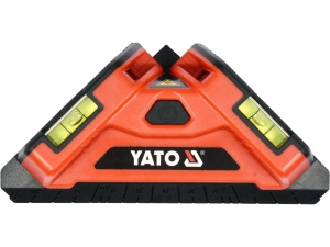 Poziomica laserowa YATO do płytek kątowa 90° 2 linie zasięg 10m YT-30410