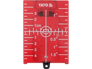 Tarcza celownicza YATO do lasera czerwonego z podpórką i magnesem YT-30464