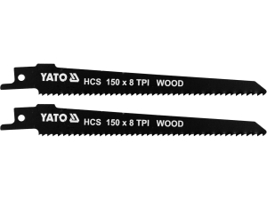 Brzeszczot do piły szablastej YATO HCS zestaw 2 szt. 150mm do drewna YT-33923