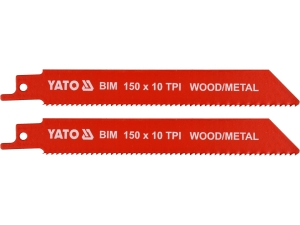 Brzeszczot do piły szablastej YATO bim zestaw 2 szt. 150mm do metalu YT-33930
