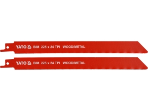 Brzeszczot do piły szablastej YATO uniwersalny do metalu drewna 2 szt. YT-33934
