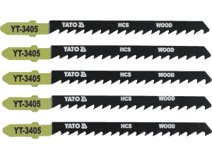Brzeszczoty do wyrzynarki YATO teowe t 5 szt. 100mm do drewna PCV płyt YT-3405