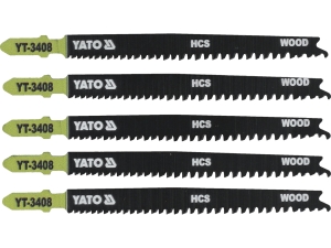Brzeszczoty do wyrzynarki YATO teowe t 5 szt. 115mm HCS do drewna YT-3408