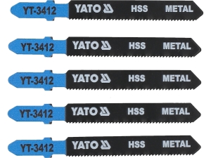 Brzeszczoty do wyrzynarki YATO teowe t HSS 75mm do metali kolorowych 5 szt. YT-3412