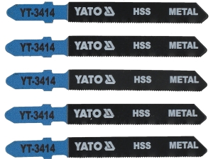 Brzeszczoty do wyrzynarki YATO teowe t HSS do metalu 75mm 5 szt.uk YT-3414