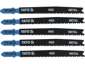 Brzeszczoty do wyrzynarki YATO teowe t HSS 100mm do metali 5 szt.uk YT-3415