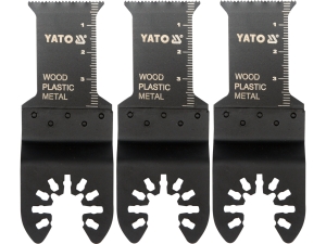 Brzeszczot oscylacyjny bimetalowy YATO zestaw 3 szt. do metalu drewna YT-34684