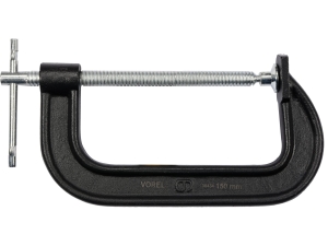 Ścisk stolarski VOREL typ C 152mm rozstaw szczęk możliwość rozpórki 38434