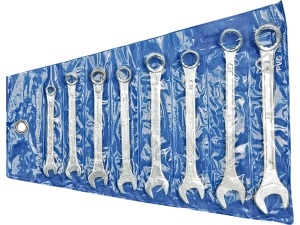 Zestaw kluczy płasko oczkowych VOREL 8 szt. 6-19mm stal w etui 51580