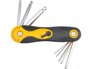 Zestaw kluczy imbusowych VOREL z końcówką kulistą 8 szt. 1,5-8mm HEX 56505