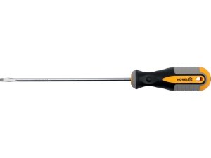 Wkrętak płaski VOREL 4x200mm grot namagnesowany stal CrV satynowy 60914