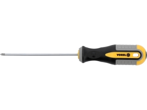 Wkrętak krzyżakowy VOREL pz1x100mm grot namagnesowany stal CrV 6150 60934