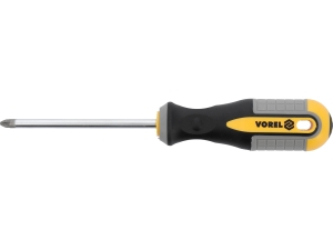 Wkrętak krzyżakowy VOREL pz2x150mm magnetyczny grot ze stali CrV ręczny 60937