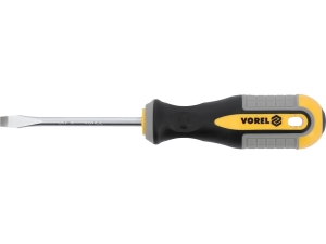 Wkrętak płaski VOREL 5x75mm magnetyczny do śrub mocny solidny CrV 60953