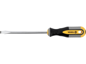 Wkrętak płaski VOREL 8x150mm warsztatowy grot ze stali CrV satynowy 60959