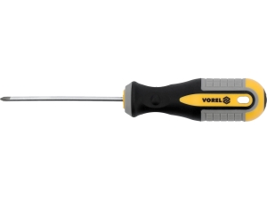 Wkrętak krzyżakowy VOREL ph0x75mm krótki grot namagnesowany stal CrV 60961