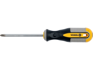 Wkrętak krzyżakowy VOREL ph3x150mm magnetyczny grot ze stali CrV ręczny 60969