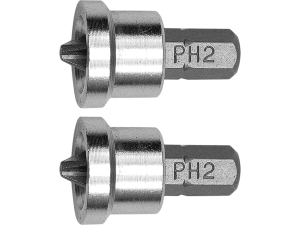 Bity do płyt gk VOREL ph2 1/4 cala 25mm z ogranicznikiem 2 szt. 65800