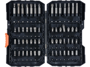 Zestaw bitów STHOR 56 el. 1/4 cala TORX HEX philips płaski w walizce 66310