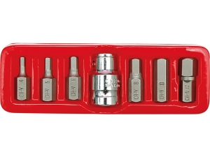 Zestaw kluczy HEX VOREL 7 szt. bity h4-h12 długość 30mm stal CrV 6150 66710