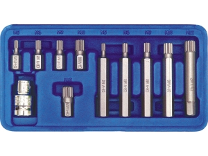 Zestaw bitów VOREL 11 szt.uk nasadki TORX philips płaski imbus 66770