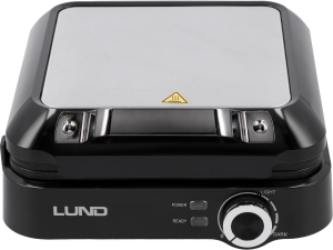 Gofrownica LUND 1500W na 4 gofry powłoka nieprzywierająca czarna 68015