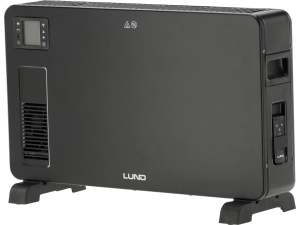 Grzejnik konwektorowy LUND elektryczny 2300W panel lcd czarny wentylator 68652