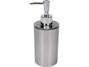 Dozownik na mydło w płynie FALA nickel 350ml stojący srebrny 69353