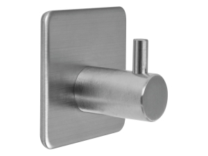 Haczyk samoprzylepny FALA 45x45mm łazienkowy wieszak na klej srebrny 69370