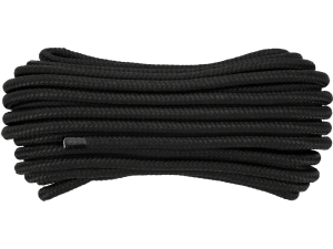 Lina pleciona czarna PP motek 12mm 20m VOREL 69480