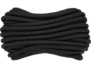 Lina pleciona czarna PP motek 14mm 20m VOREL 69483