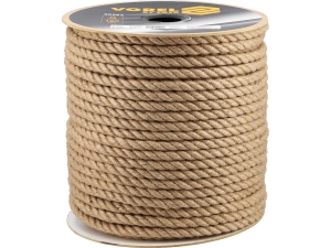 Lina jutowa sznurek VOREL 14mm 100m skręcana naturalna dekoracyjna 69563