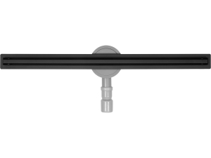 Odpływ liniowy FALA slim black niski 80cm czarny prysznicowy 3cm 71638