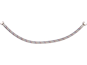 Wąż przyłączeniowy do wody FALA gumowy 50cm gwint 1/2 3/8 z atestem 71809