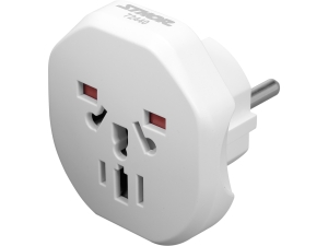 Adapter podróżny STHOR przejściówka sieciowa świat do europy 72440