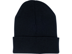 Czapka zimowa VOREL typu beanie wywijana czarna akryl uniwersalna 74230