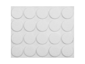 Podkładki filcowe VOREL samoprzylepne 20mm 20 szt. białe pod meble 74831