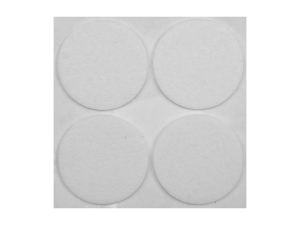 Podkładki filcowe VOREL 40mm białe okrągłe samoprzylepne 4 szt. 74835