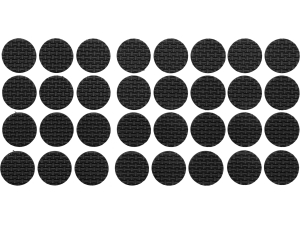 Podkładki antypoślizgowe VOREL piankowe 18mm czarne okrągłe 32 szt.uki 74885