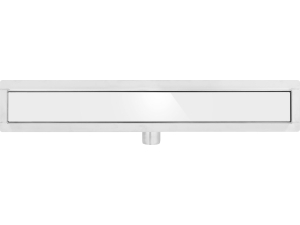 Odpływ liniowy FALA white glass 80cm szklany podłogowy do kabiny 75383