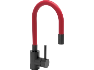 Bateria kuchenna FALA black flexible stojąca czerwona jednouchwytowa 75777