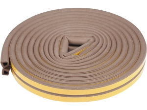 Uszczelka do okien i drzwi stomil epdm typ D 9.5x2mm brązowa 6m STOM SAN 76762