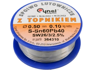 Spoiwo lutownicze sn60pb40 0,5/100 76800